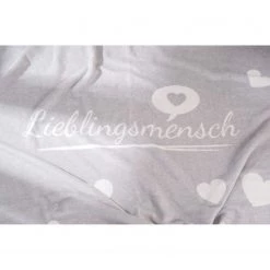 Magma-Heimtex Plaid Lieblingsmensch - Tissu - Beige clair -France Couvertures Soldes Boutique magma neuheiten 07 2017 4686004