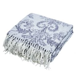 Twentyfour Plaid Dougy - Tissu mélangé - Gris / Bleu