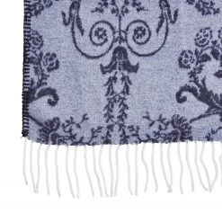 Twentyfour Plaid Dougy - Tissu mélangé - Gris / Bleu -France Couvertures Soldes Boutique plaid dougy mischgewebe silber schwarz 5028364