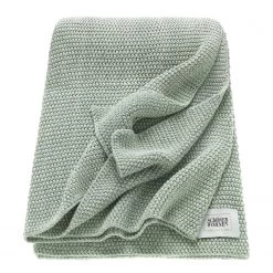 Schöner Wohnen Kollektion Plaid Melange - Gris menthe